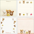 Japan San-X Square Memo Pad - Rilakkuma : Photo Series Pink - 2