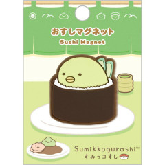 Japan San-X Rubber Magnet - Sumikko Gurashi : Anytime Sushi Penguin?