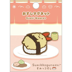 Japan San-X Rubber Magnet - Sumikko Gurashi : Anytime Sushi Ebifurai no Shippo Fried Shrimp Tail