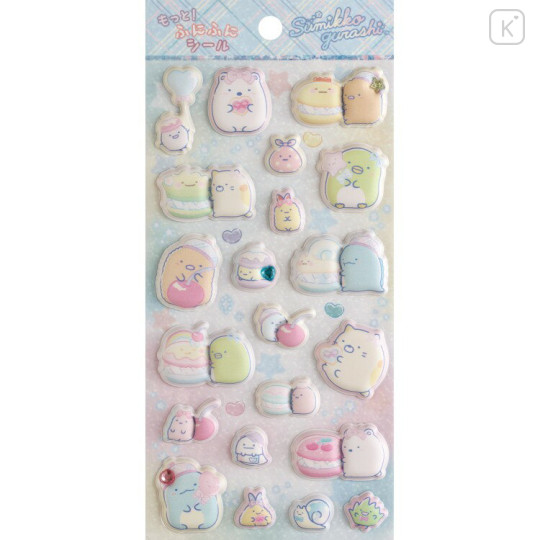 Japan San-X Marshmallow Stickers - Sumikko Gurashi : Squishy Rhinestones Ribbon - 1