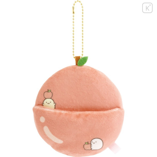 Japan San-X Scene Plush Toy - Sumikko Gurashi : Fruit Parlor Apple Keychain - 1