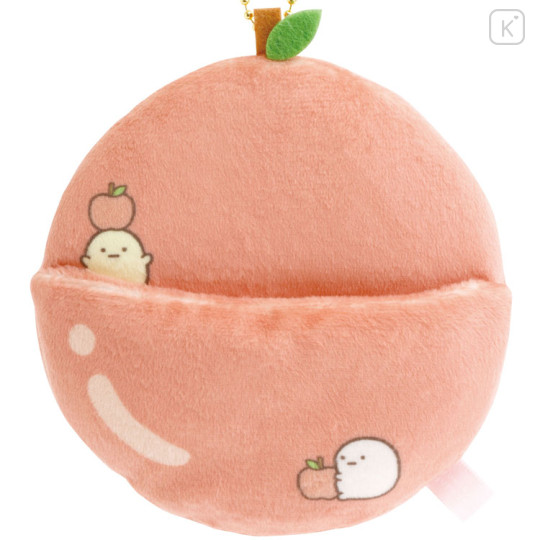 Japan San-X Scene Plush Toy - Sumikko Gurashi : Fruit Parlor Apple Keychain - 2
