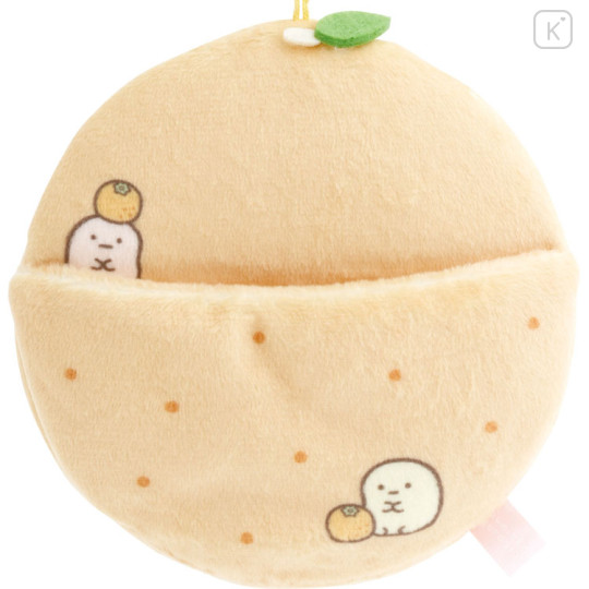 Japan San-X Scene Plush Toy - Sumikko Gurashi : Fruit Parlor Orange Keychain - 2