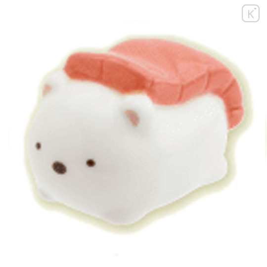 Japan San-X Porcelain Chopstick Rest - Sumikko Gurashi : Anytime Sushi Shirokuma Tuna - 1