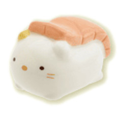 Japan San-X Porcelain Chopstick Rest - Sumikko Gurashi : Anytime Sushi Neko Salmon
