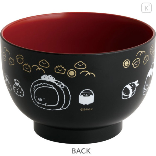 Japan San-X Soup Bowl - Sumikko Gurashi : Anytime Sushi Black - 2