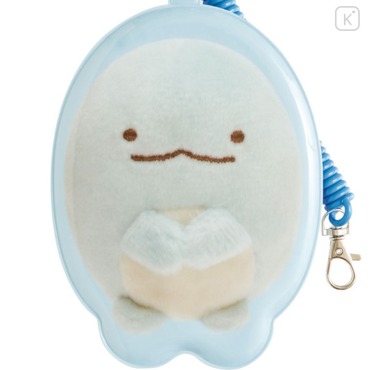Japan San-X Pass Case Card Holder with Coil - Sumikko Gurashi : Tokage Photo Series - 2