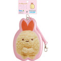 Japan San-X Pass Case Card Holder with Coil - Sumikko Gurashi : Ebifurai no Shippo Fried Shrimp Tail Photo Series - 1