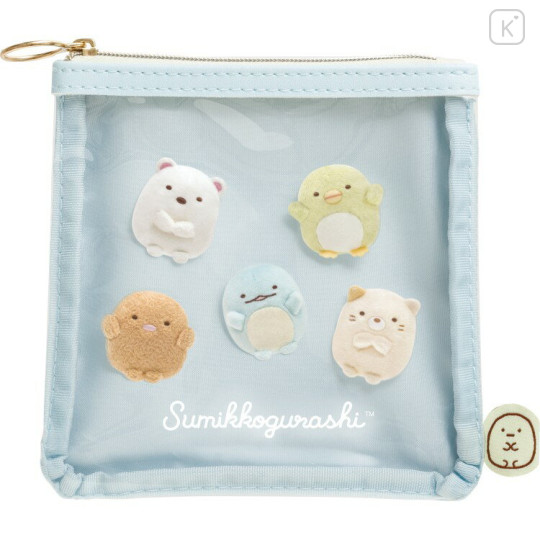 Japan San-X Clear Flat Pouch - Sumikko Gurashi : Photo Series - 1