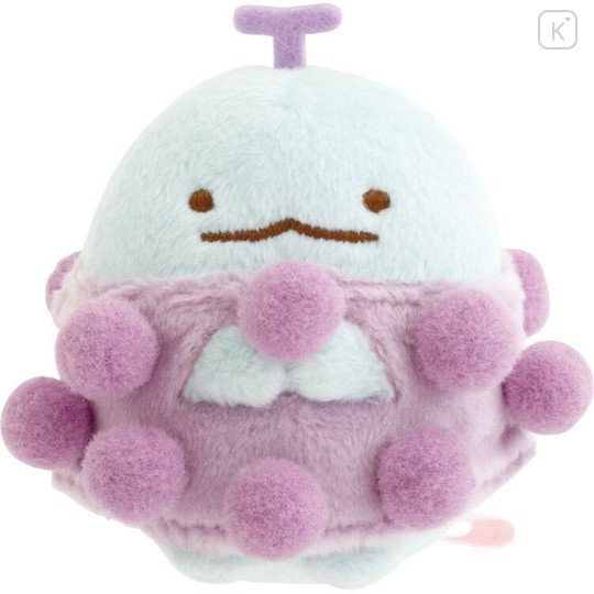 Japan San-X Tenori Plush (SS) - Sumikko Gurashi : Fruit Parlor Grape Tokage - 1