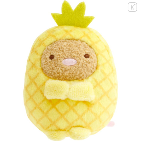 Japan San-X Tenori Plush (SS) - Sumikko Gurashi : Fruit Parlor Pineapple Tonkatsu Fried Pork - 1