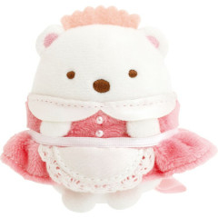 Japan San-X Tenori Plush (SS) - Sumikko Gurashi : Fruit Parlor Waitress Shirokuma