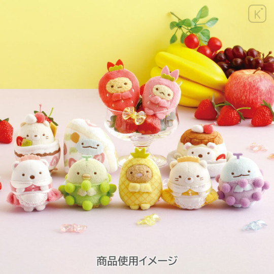 Japan San-X Tenori Plush (SS) - Sumikko Gurashi : Fruit Parlor Waitress Shirokuma - 3