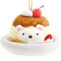 Japan San-X Hanging Plush - Sumikko Gurashi : Fruit Parlor Pudding Shirokuma - 2