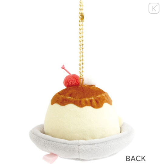 Japan San-X Hanging Plush - Sumikko Gurashi : Fruit Parlor Pudding Shirokuma - 3