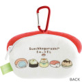 Japan San-X Mini Plush Pouch with Carabiner - Sumikko Gurashi : Anytime Sushi Tuna - 2