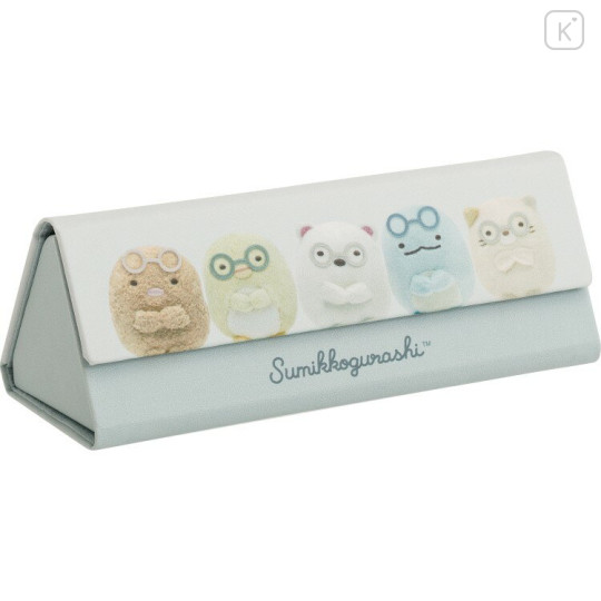 Japan San-X Folding Glasses Case & Cloth - Sumikko Gurashi : Photo Series Blue - 2