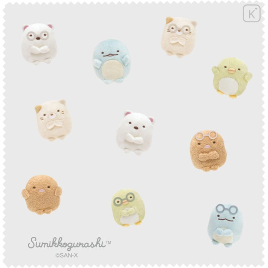 Japan San-X Folding Glasses Case & Cloth - Sumikko Gurashi : Photo Series Blue - 3