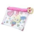 Japan Sanrio Clear Flat Mini Pouch - Usahana : Pink - 2