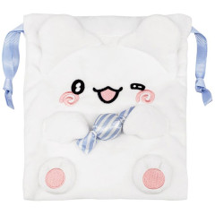 Japan Sanrio Fluffy Drawstring Bag - Hanamaruobake
