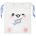 Japan Sanrio Fluffy Drawstring Bag - Hanamaruobake - 1