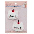 Japan Sanrio Plush Hair Clip Set - Hanamaruobake - 1