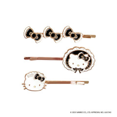 Japan Sanrio Hairpin Set - Hello Kitty : Lolita & Maid Black