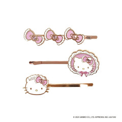 Japan Sanrio Hairpin Set - Hello Kitty : Lolita & Maid Pink