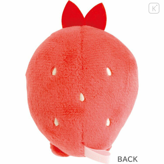 Japan San-X Tenori Plush (SS) Set - Sumikko Gurashi : Fruit Parlor Strawberry Ebiten & Ebifurai no Shippo Fried Shrimp Tail - 3