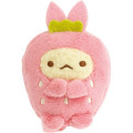 Japan San-X Tenori Plush (SS) Set - Sumikko Gurashi : Fruit Parlor Strawberry Ebiten & Ebifurai no Shippo Fried Shrimp Tail - 4