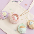 Japan San-X Sumicolle Pouch - Sumikko Gurashi : Fruit Parlor Gingham Ribbon Basket - 4