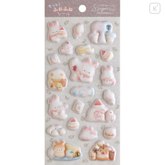 Japan San-X Marshmallow Stickers - Sugarcocomuu : Squishy Rhinestones Characters - 1