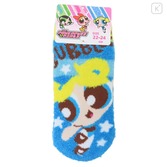 Japan The Powerpuff Girls Fluffy Socks - Bubbles Star Blue - 1