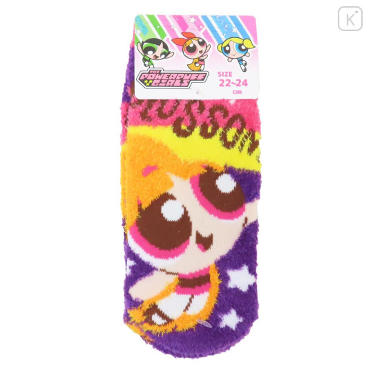 Japan The Powerpuff Girls Fluffy Socks - Blossom Star Purple - 1