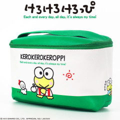 Japan Sanrio Vanity Pouch - Keroppi : My Time