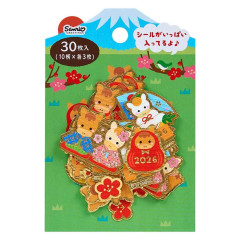 Japan Sanrio Gold Foil Sticker Set - Happy New Year 2026 Year Of Horse