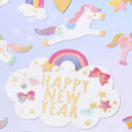 Japan Sanrio Gold Foil Seal Sticker - Happy New Year 2026 Year Of Horse Unicorn - 2