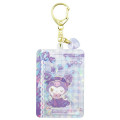 Japan Sanrio Shaka Shaka Acrylic Keychain - Kuromi : Glitter Card Style - 1