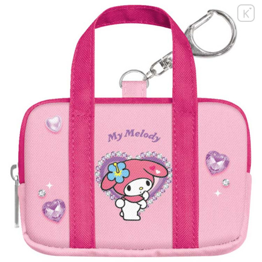 Japan Sanrio Miniature Keychain - My Melody : Y2k Houndstooth School Bag Style - 1