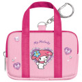 Japan Sanrio Miniature Keychain - My Melody : Y2k Houndstooth School Bag Style - 1