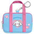 Japan Sanrio Miniature Keychain - Cinnamoroll : Y2k Houndstooth School Bag Style - 1