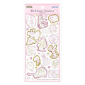 Japan Pokemon Gold Foil Clear Seal Sticker - Brilliant Sticker Fairy Type Pink × Gold - 1