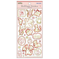 Japan Pokemon Gold Foil Clear Seal Sticker - Brilliant Sticker Fire Type Red × Gold - 1