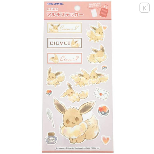 Japan Pokemon Vinyl Sticker - Eevee : Multi-Sticker - 1