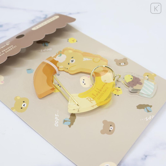 Japan San-X Acrylic Carabiner - Kiiroitori & Rilakkuma : Sweets Reward - 2