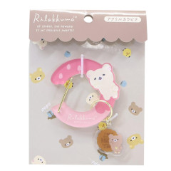 Japan San-X Acrylic Carabiner - Chairoikoguma & Korilakkuma : Sweets Reward