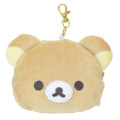 Japan San-X Plush Pass Case Pouch with Reel - Rilakkuma - 1