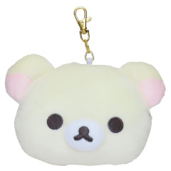 Japan San-X Plush Pass Case Pouch with Reel - Korilakkuma