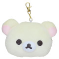 Japan San-X Plush Pass Case Pouch with Reel - Korilakkuma - 1