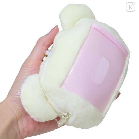 Japan San-X Plush Pass Case Pouch with Reel - Korilakkuma - 2